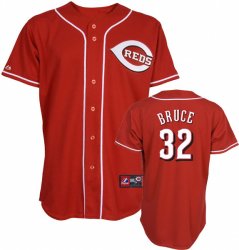 MLB Cincinnati Reds 32# BRUCE red jerseys