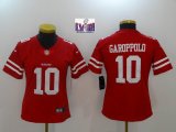 Women 49ers #10 Jimmy Garoppolo nike red Color Rush Limited Jersey