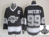 2014 NHL champion Jerseys Los Angeles Kings 99# GRETZKY black