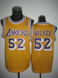 Los Angeles Lakers WILKES 52# yellow jersey