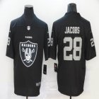 Nike Oakland Raiders #28 Josh Jacobs black fashion Color Rush Limited Jersey-BD