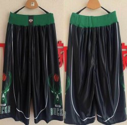 Milwaukee Bucks black nba shorts print -XD