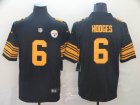 Pittsburgh Steelers #6 Devlin Hodges black yellow Nike Color Rush Limited Jersey-BD