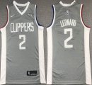 Nike Los Angeles Clippers #2 Kawhi Leonard gray nba jerseys -XD