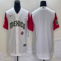 2023 World Cup Mexico blank white majestic baseball jerseys 20