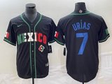 2023 World Cup Mexico #7 Julio Urias black majestic baseball jerseys 90