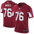 Arizona Cardinals #76 Mike Iupati red nike Color Rush Limited Jersey