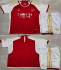 2023-2024 Arsenal Club red white soccer jerseys home-GD