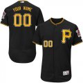 Custom Pittsburgh Pirates black Flexbase Authentic Collection Jersey