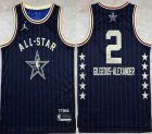 2024 NBA All Star jerseys #2 Gilgeous-Alexander blue basketball jerseys Hot press font