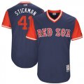 Boston Red Sox #41 Stickman blue classic baseball Jerseys