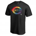 Men's Cincinnati Reds Fanatics Branded Pride Black T-Shirt