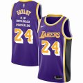 Custom Nike Los Angeless Lakers #24 Kobe Bryant purple basketball Jerseys