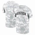 Minnesota Vikings Nike Arctic Camo 2024 Salute To Service Performance T-Shirt