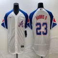 Nike Anaheim Angels #23 Michael Harris II white blue Flexbase Authentic Collection Jersey-BD 01