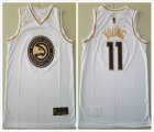 Atlanta Hawks #11 Trae Young white gold basketball Jerseys-TY