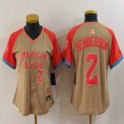 Women Nike Baltimore Orioles #2 Gunnar Henderson Cream 2024 MLB All-Star jersey 02