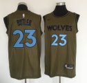 Minnesota Timberwolves #23 Jimmy Butler Green nike nba jersey