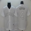 Houston Astros #4 HORHAY white majestic baseball jerseys Nickname version