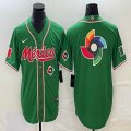 2023 World Cup Mexico blank green majestic baseball jerseys 61