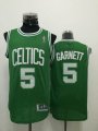 Boston Celtics #5 Kevin Garnett Green basketball Jerseys