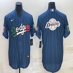 2020 World Series Los Angeles Dodgers blank blue green white red majestic baseball Jerseys-BD