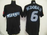 Toronto Blue Jays 6 Mcdonald Black MLB Jerseys