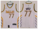 Dallas Mavericks #77 Luca Doncic white nike nba jerseys city version -HL