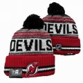 2024 New Jersey Devils red white black NHL Sports Cuffed Knit Hats