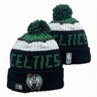 2024 Boston Celtics black white green NBA Sports Cuffed Knit Hats 01