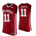 Custom Oklahoma Sooners #11 Kristian Doolittle College Basketball Jersey - Red