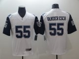 Dallas Cowboys #55 Leighton Vander Esch Nike white blue Color Rush Limited Jersey