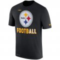 Pittsburgh Steelers Nike Sideline Legend Football Performance T-Shirt - Black