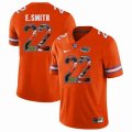 Custom Florida Gators #22 E.Smith orange fashion college football jersey