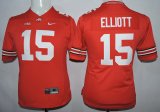 women new Ohio State Buckeyes #15 Ezekiel Elliott Limited Football Red Jersey