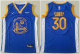 Nike Golden State Warriors #30 Stephen Curry blue nba jersey-TY