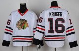 Reebok Chicago Blackhawks KRUGER 16 white nhl jerseys