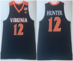 Virginia Cavaliers #12 De Andre Hunter dark blue College NCAA Basketball Jersey