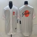 San Francisco Giants blank white majestic baseball jerseys big logo-BD