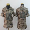 Women New England Patriots #12 Tom Brady Nike camo color Rush Limited Jersey-BD