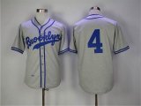 Los Angeles Dodgers 42 Robinson gray throwback mlb jersey AAA