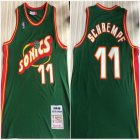 Seattle SuperSonics #11 Detlef Schrempf green Throwback NBA Basketball Jerseys