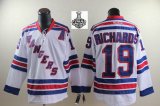 2014 stanley cup New York Rangers #19 Scott Gomez White Jersey