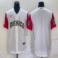 2023 World Cup Mexico blank white majestic baseball jerseys 21