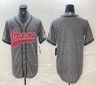 Nike Atlanta Braves blank Hemp grey MLB Baseball jerseys Joint name-BD 01