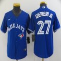 Youth Nike Toronto Blue Jays #27 Vladimir Guerrero Jr blue Majestic baseball jerseys