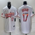 Nike Los Angeles Dodgers #17 Shohei Ohtani white fashion MLB baseball Jersey