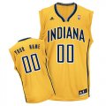 Indiana Pacers Custom yellow Alternate Jersey for sale