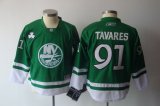 New York Islanders 91 TAVARES kid green jersey