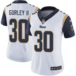 women Nike Rams #30 Todd Gurley II white Color Rush Limited Jersey